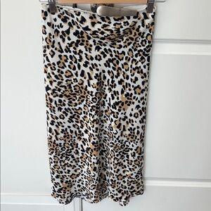 Babaton Print Midi Skirt